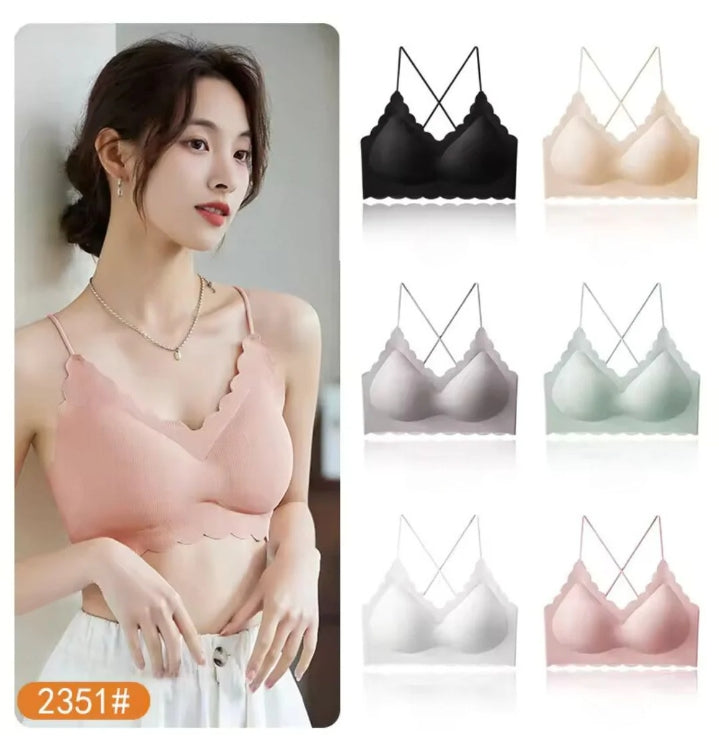 High Quality Half B.D Bra – Lycra & Net Fabric | Light Padded, Standard Size, Imported China