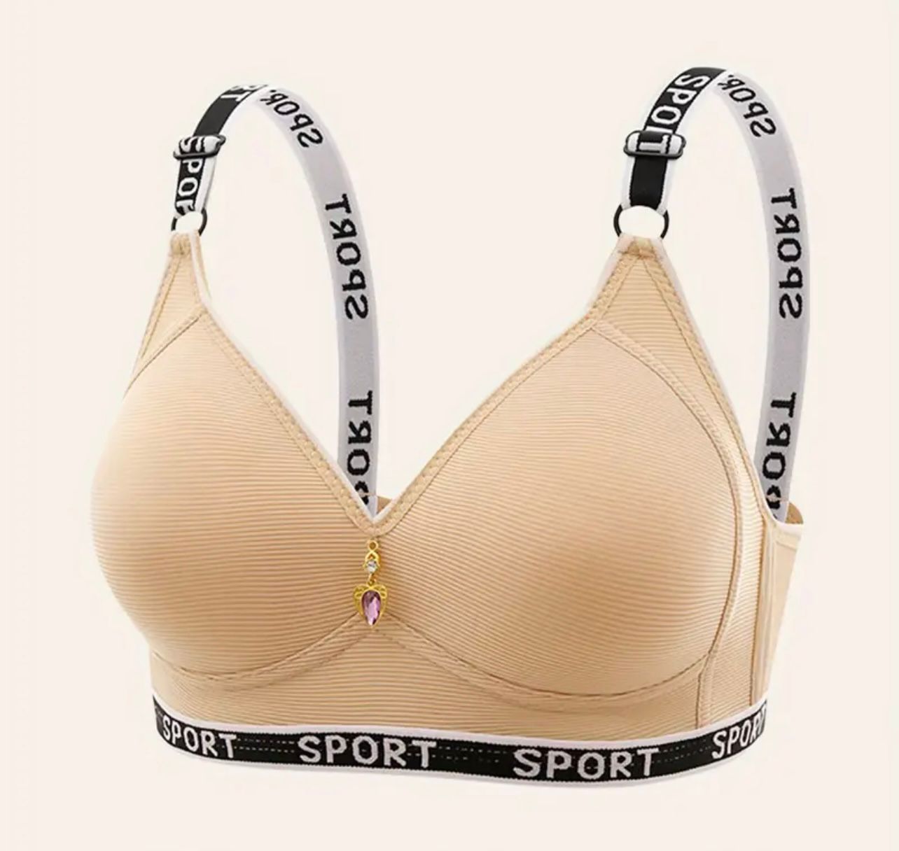China Imported Fancy Sports Bra – Premium Quality | 6 Colors | Sizes 36-42