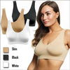 Pack of 2 - Imported Ladies Air Bra | 100% Lycra Cotton | Free Size (36–42) | Skin & Black
