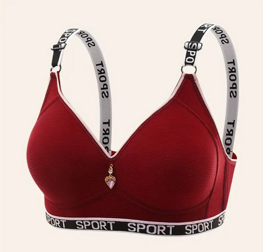 China Imported Fancy Sports Bra – Premium Quality | 6 Colors | Sizes 36-42