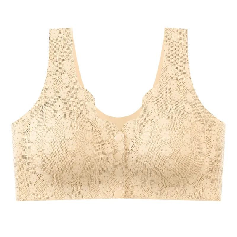 Made in China Button Front Light Padded Bra with Stretchable Net – Soft & Stylish Net Bra for Women (M to XXL, 5 Colors)