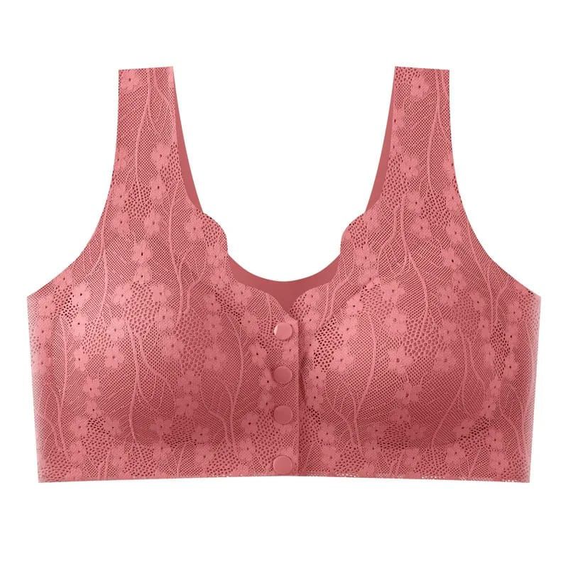 Made in China Button Front Light Padded Bra with Stretchable Net – Soft & Stylish Net Bra for Women (M to XXL, 5 Colors)