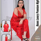 Roses Luxury Premium Night Wear 3 Piece Set | Malai Jersey Fabric | Made in Pakistan | Free Size | 4 Colors