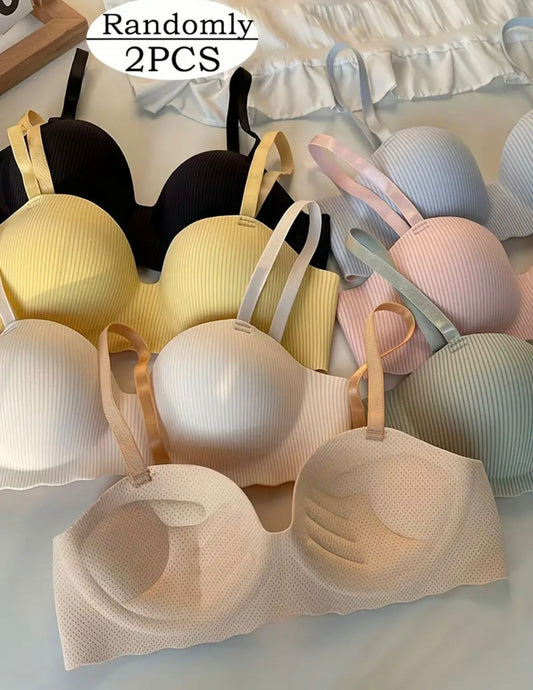 "Made in China | Malai Soft Push-Up Half Cup Bra – Premium Quality, Sizes 32-38"