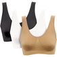 Pack of 2 - Imported Ladies Air Bra | 100% Lycra Cotton | Free Size (36–42) | Skin & Black