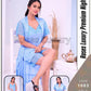 🌹 Roses Luxury Premium Nightwear Set – Malai Jersey Fabric | Made in Pakistan | Free Size 3 Pcs