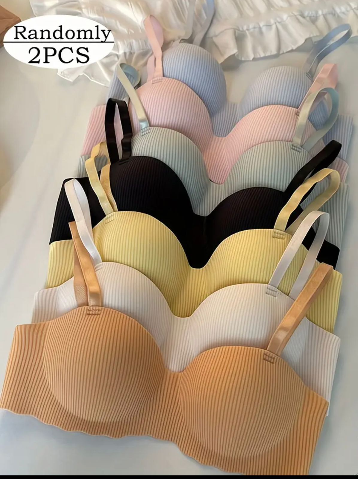 "Made in China | Malai Soft Push-Up Half Cup Bra – Premium Quality, Sizes 32-38"