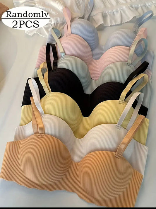 "Made in China | Malai Soft Push-Up Half Cup Bra – Premium Quality, Sizes 32-38"