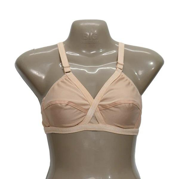 Local Jersey Cotton Fabric Bra Pack of 4 – Comfortable & Soft Daily Wear (Sizes 32–42)