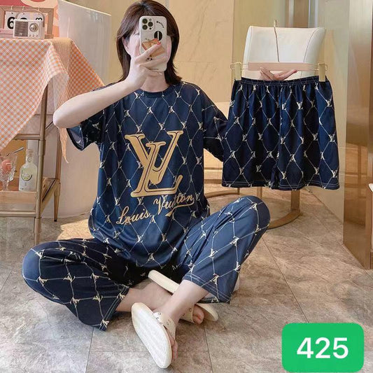 Premium 3-Piece Soft Cotton Branded Set – Free Size (28-38)