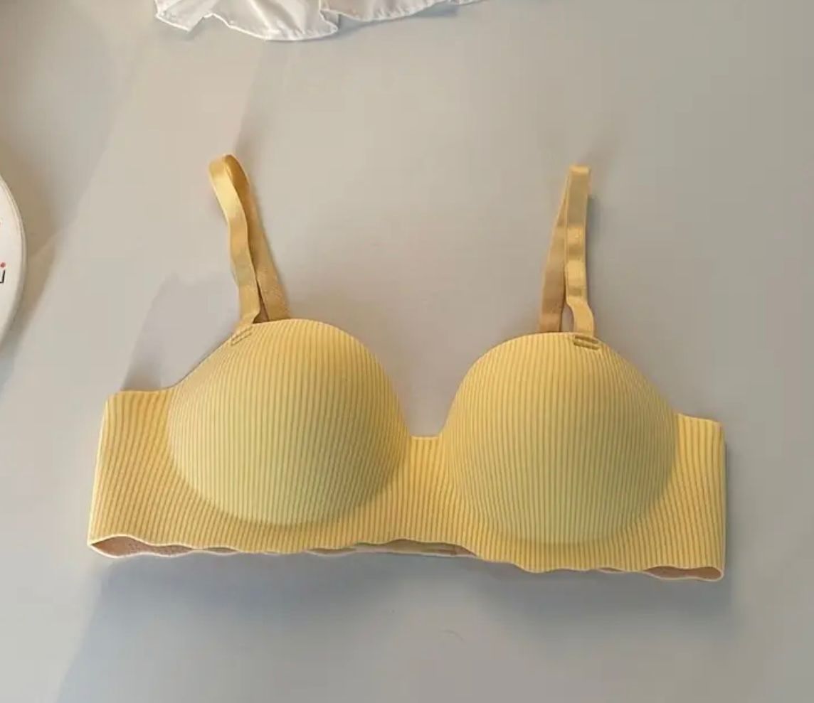 "Made in China | Malai Soft Push-Up Half Cup Bra – Premium Quality, Sizes 32-38"