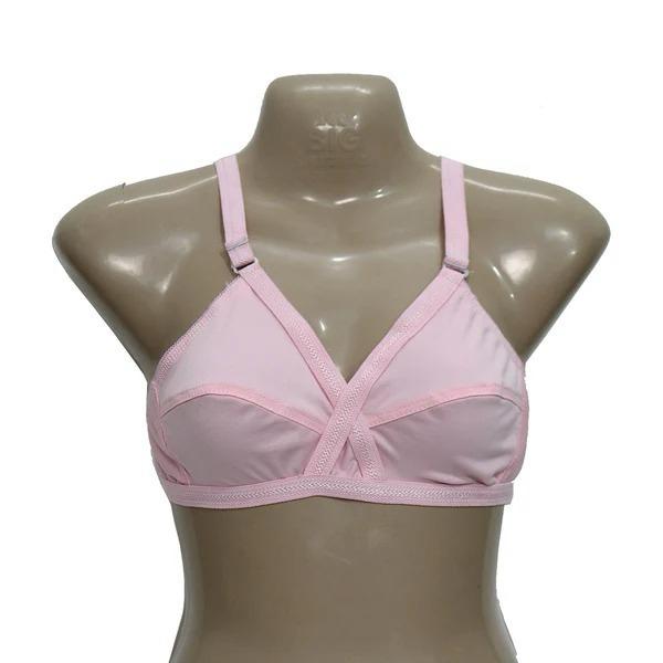 Local Jersey Cotton Fabric Bra Pack of 4 – Comfortable & Soft Daily Wear (Sizes 32–42)