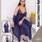 Roses Luxury Premium Night Wear 3 Piece Set | Malai Jersey Fabric | Made in Pakistan | Free Size | 4 Colors