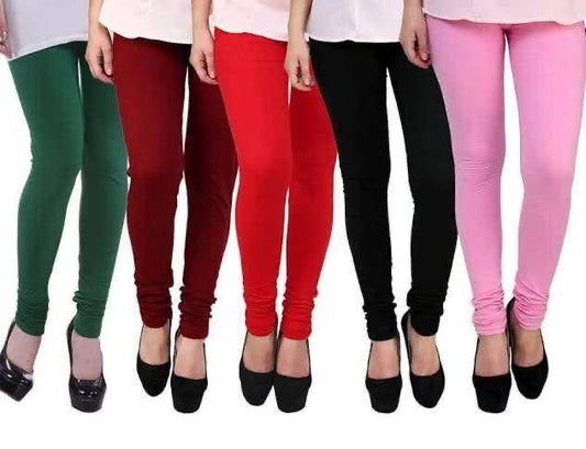 Pack of 2 – China Imported High Stretch Ladies Tights | Free Size Leggings/Trousers for Women & Girls | Multi Colors